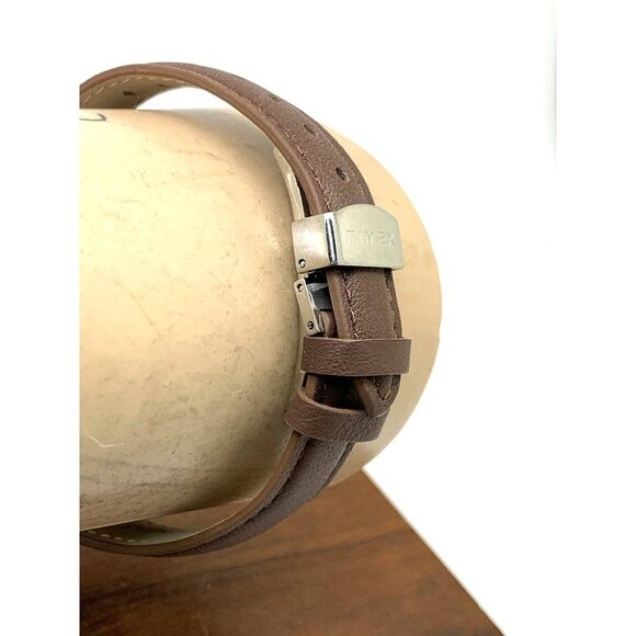 Timex Women's Watch TW2V69000 Quartz Indiglo Cream Dial Brown Leather Ba… - Picture 10 of 14